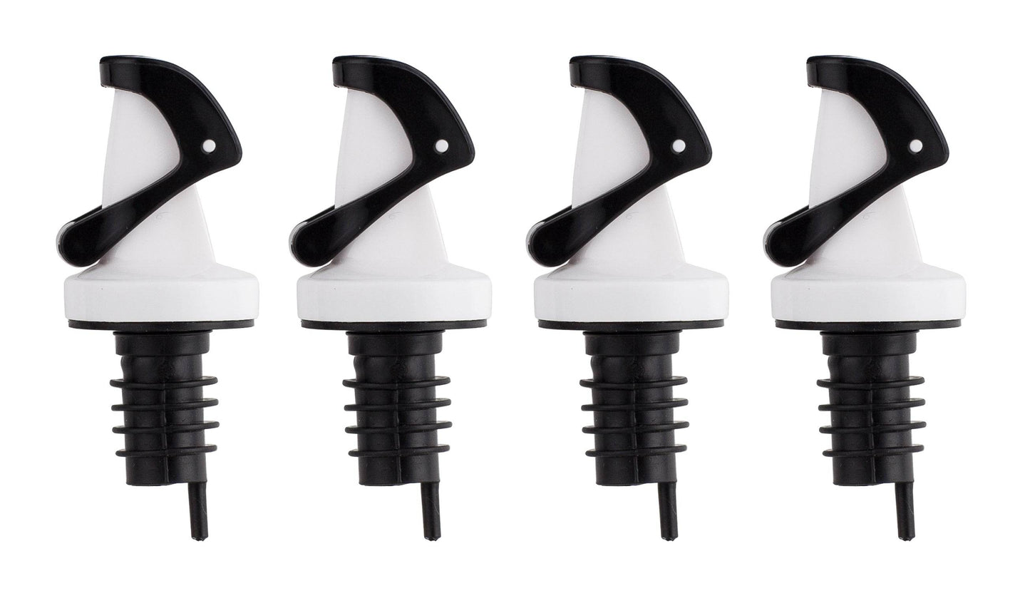 Apollo Chef Pourer, Magnetized Gravity Closing, Perfect for Oil, Vinegar or Wines, Black - ELLORA FARMS