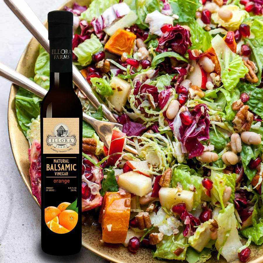Raspberry and Orange Infused Balsamic Vinegar, Combo Pack, Greece, 8.5 oz. Each - ELLORA FARMS