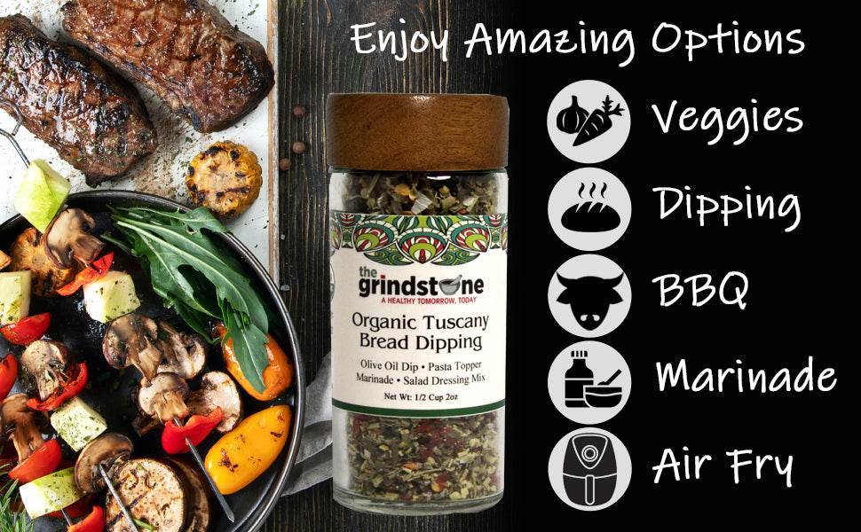 Combo Pack, Single Estate Greek Extra Virgin Olive Oil, 5O0Mmml and Organic Tuscany Bread Dipping Mix - ELLORA FARMS