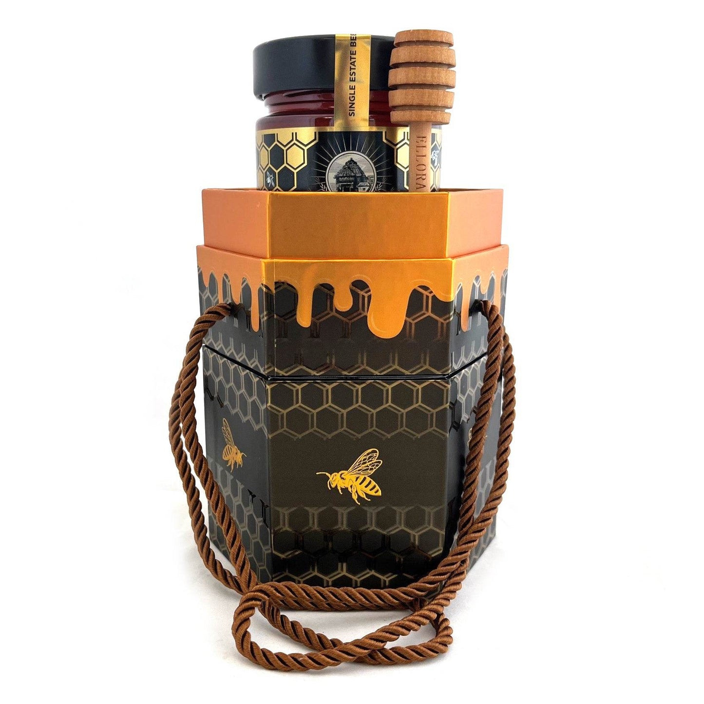 Single Estate PDO Greek Honey, Beekeepers Reserve, Pine & Thyme, 450g HONEY POT Gift - ELLORA FARMS