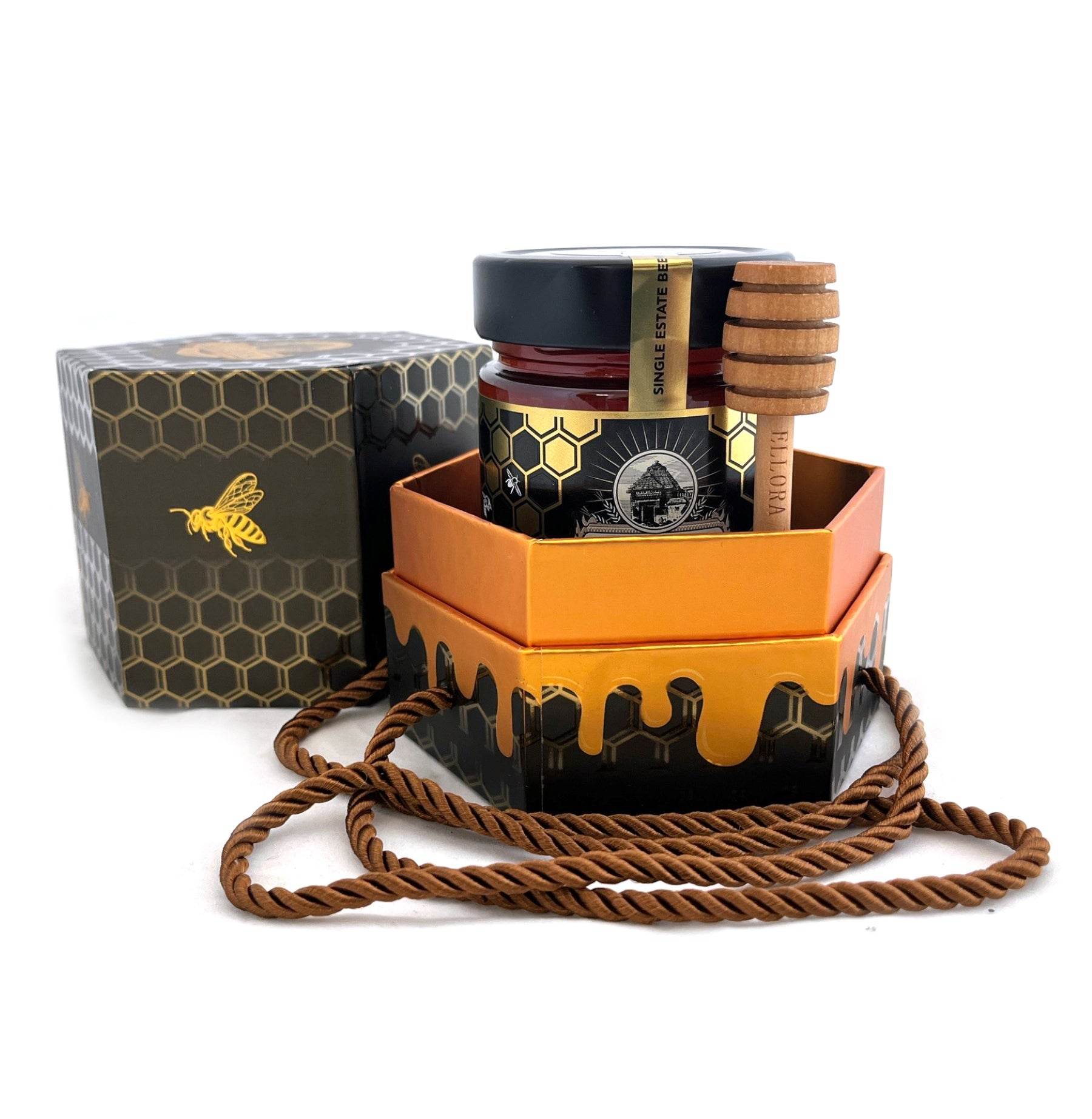 Single Estate PDO Greek Honey, Beekeepers Reserve, Pine & Thyme, 450g HONEY POT Gift - ELLORA FARMS