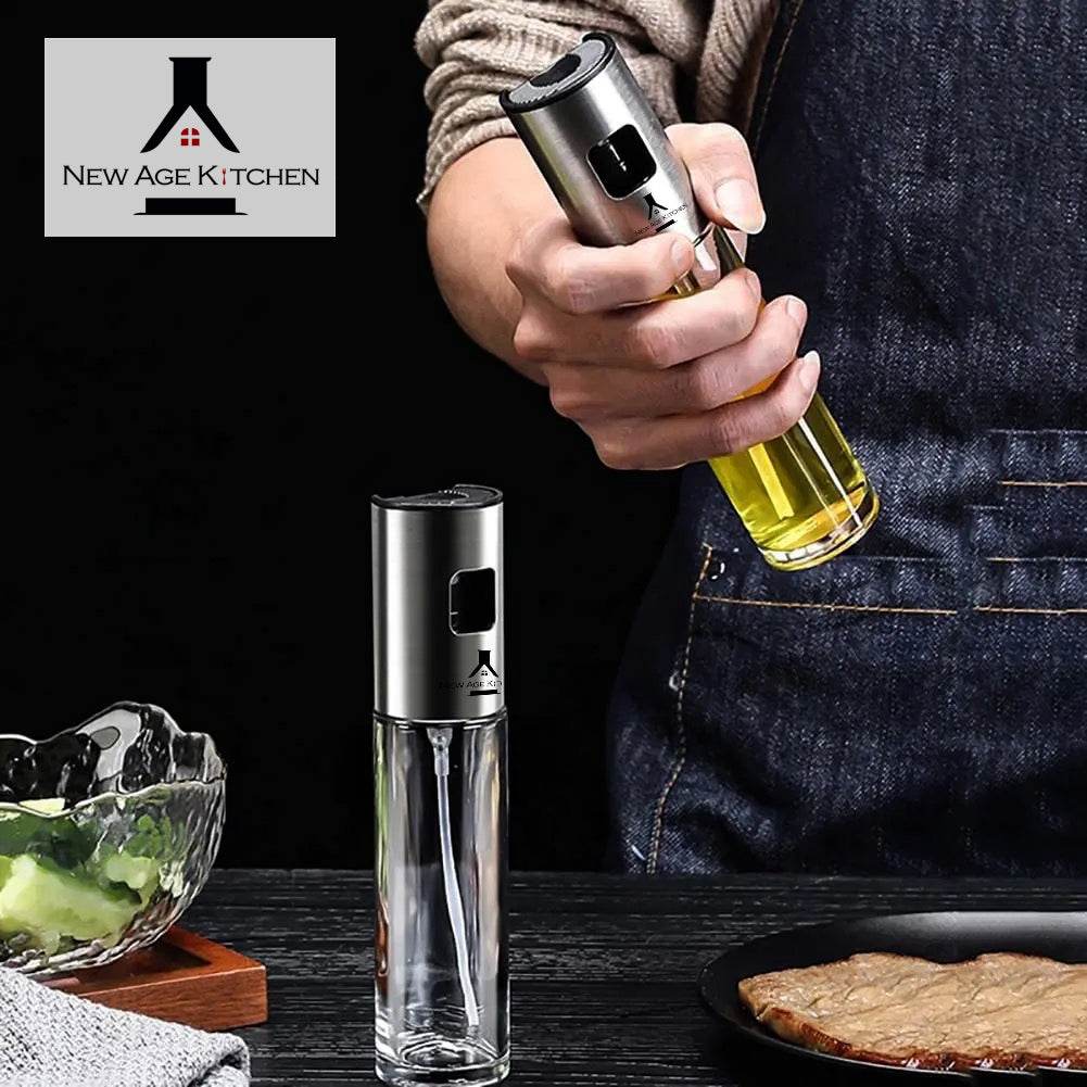 Olive Oil Sprayer and Mister, 100ml Glass Spray Bottle for Balsamic, Salad, BBQ - ELLORA FARMS