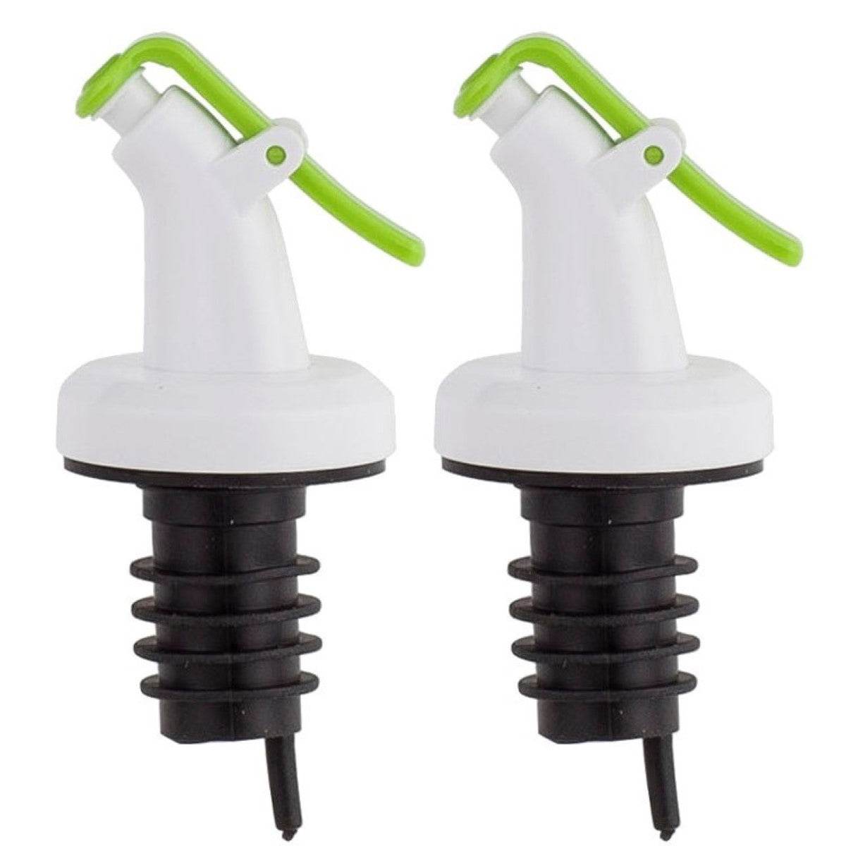 Rani Chef Pourer Green, Perfect for Oil, Vinegar or Wines, Snap On, Green - ELLORA FARMS