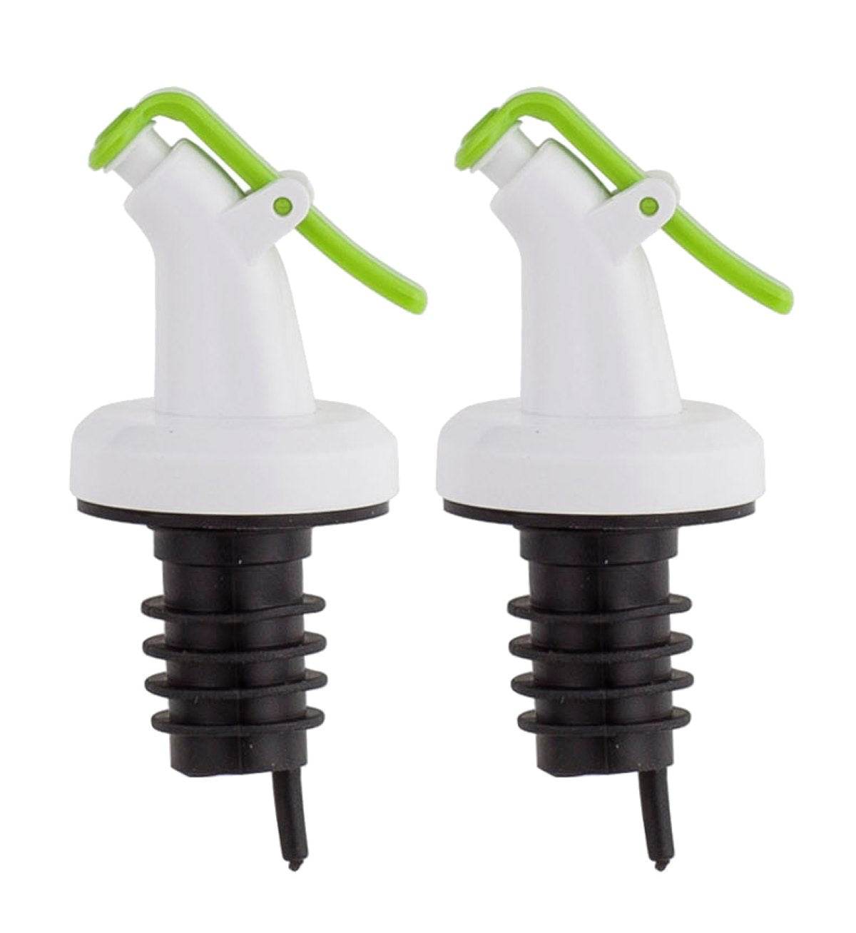 Rani Chef Pourer Green, Perfect for Oil, Vinegar or Wines, Snap On, Green - ELLORA FARMS