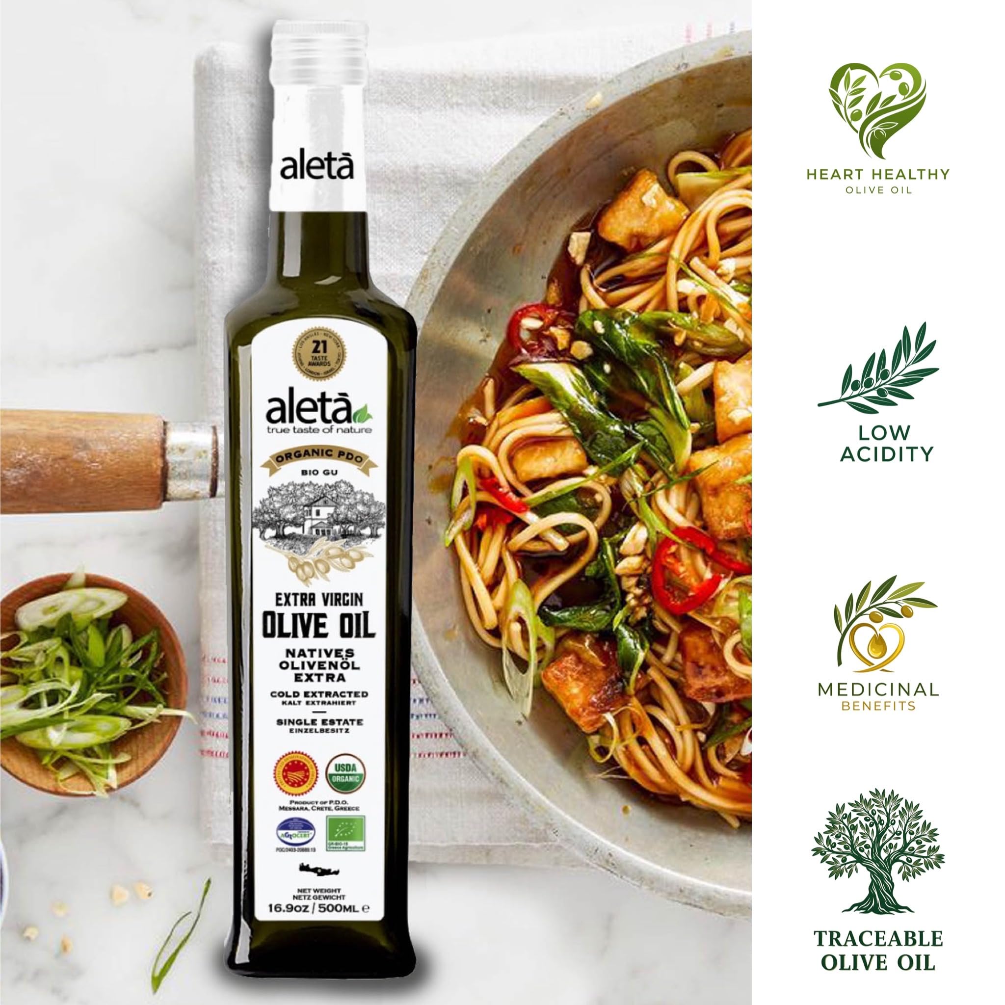 Combo Pack, Aleta Organic PDO Single Estate Messara Extra Virgin