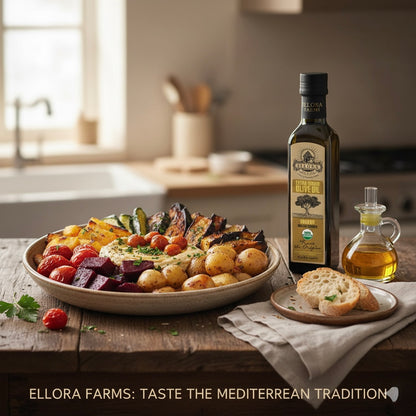 Ellora Farms, Certified USDA Organic Greek Traceable Extra Virgin Olive Oil, 8.45 Oz.