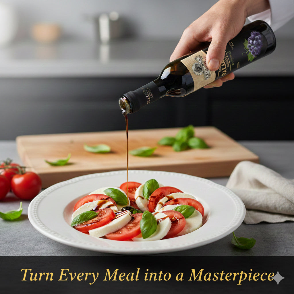 Pomegranate Infused Balsamic Vinegar, Thick & Smooth, Greece, 8.5 oz. Each