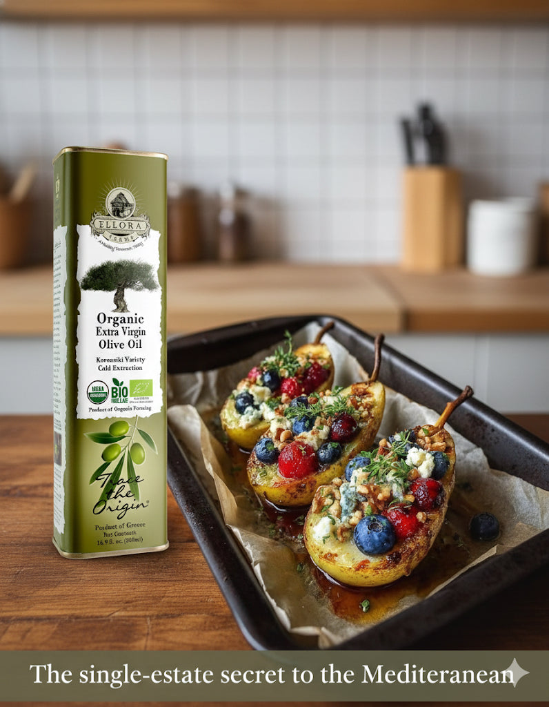 Certified USDA Organic Extra Virgin Olive Oil, Traceable & Single Origin, 16.9 Oz. Tin