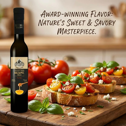 Greek Honey Infused Balsamic Vinegar, Thick & Smooth, Greece, 8.5 oz.
