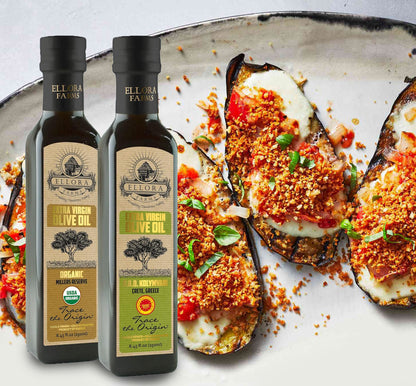 Ellora Farms, Organic and PDO Single Estate Extra Virgin Olive Oil, 8.45 Oz. Combo