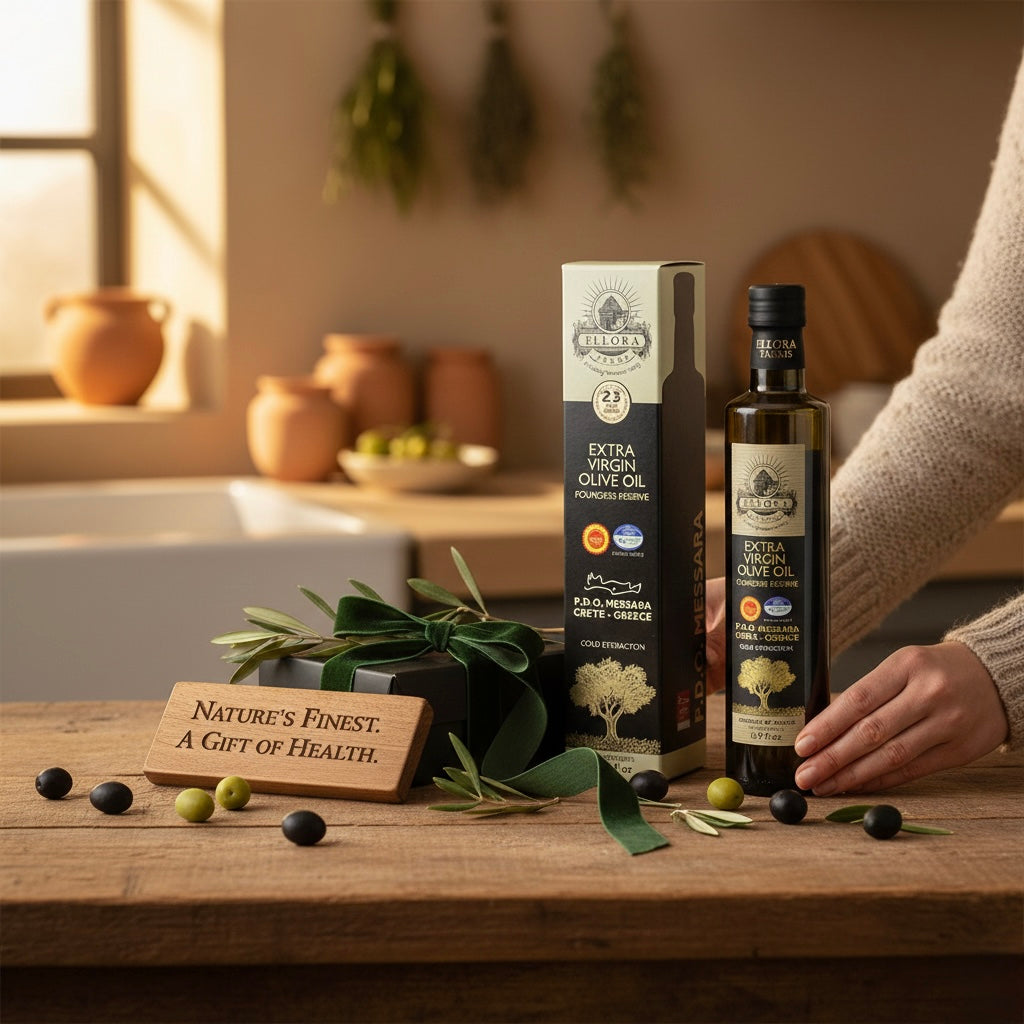 Gold Medal Winner Extra Virgin Olive Oil, Certified PDO Messara