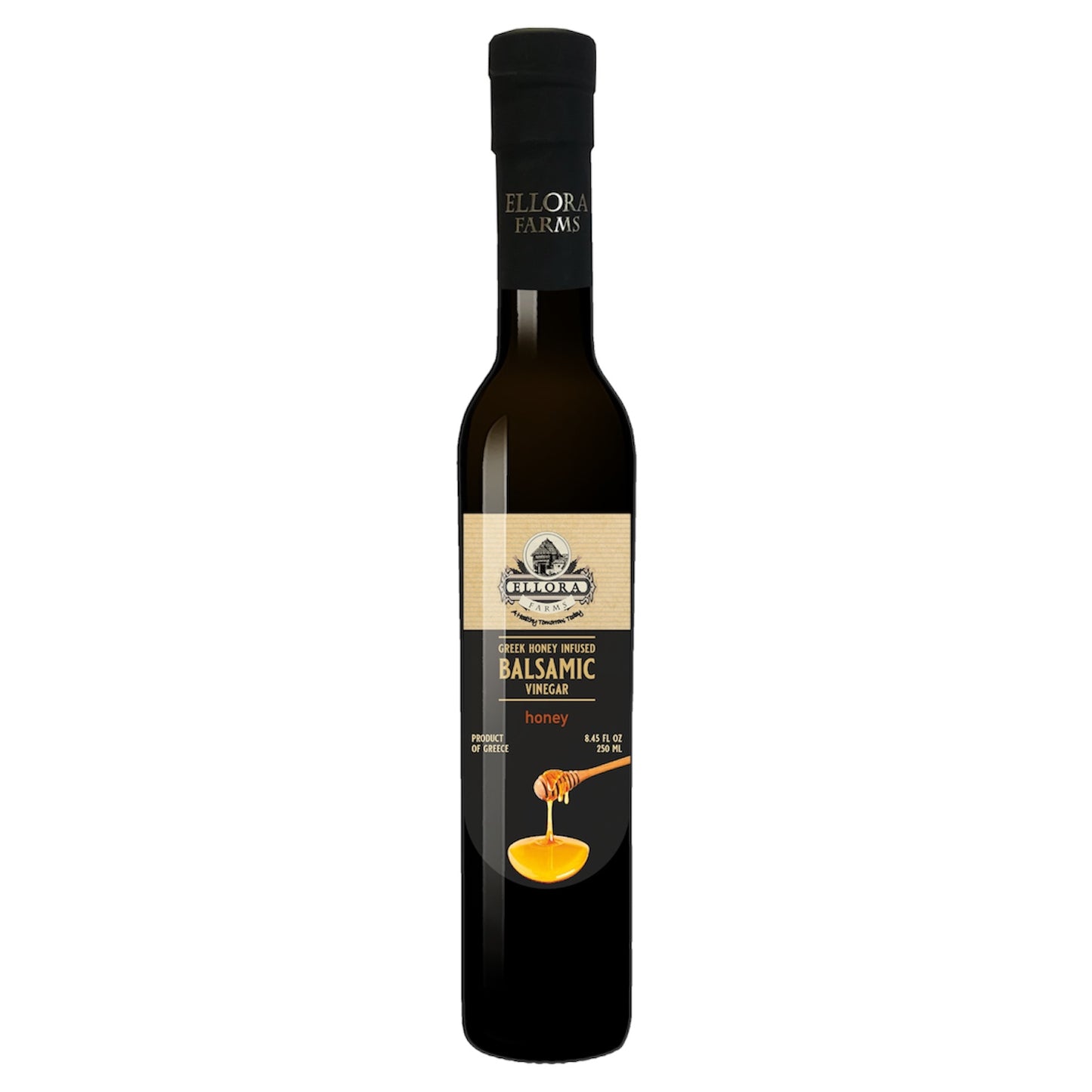 Greek Honey Infused Balsamic Vinegar, Thick & Smooth, Greece, 8.5 oz.