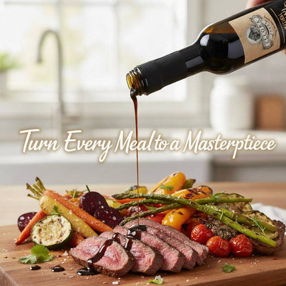 Pomegranate Infused Balsamic Vinegar, Thick & Smooth, Greece, 8.5 oz. Each