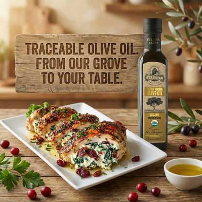 Ellora Farms, Certified USDA Organic Greek Traceable Extra Virgin Olive Oil, 8.45 Oz.