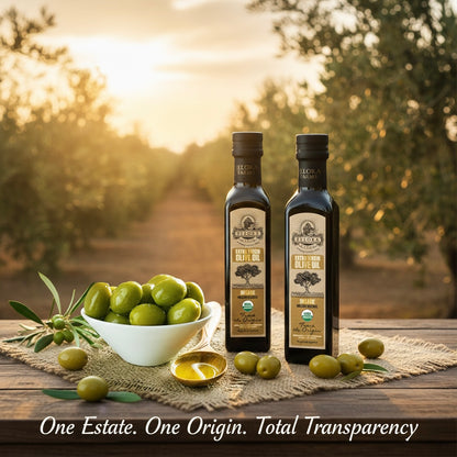 Ellora Farms, Certified USDA Organic Greek Traceable Extra Virgin Olive Oil, 8.45 Oz.