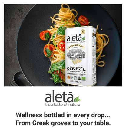 Combo Pack, Aleta Organic PDO Extra Virgin Olive Oil, 33.8 and Organic Tuscany Bread Dipping Mix Pack of 2