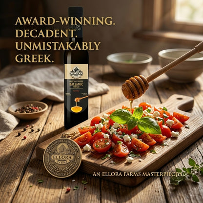 Greek Honey Infused Balsamic Vinegar, Thick & Smooth, Greece, 8.5 oz.