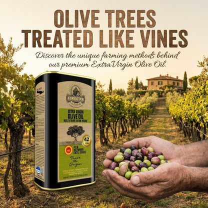 Combo Pack, Single Estate Greek Extra Virgin Olive Oil, 33.8 and Organic Tuscany Bread Dipping Mix Pack of 2
