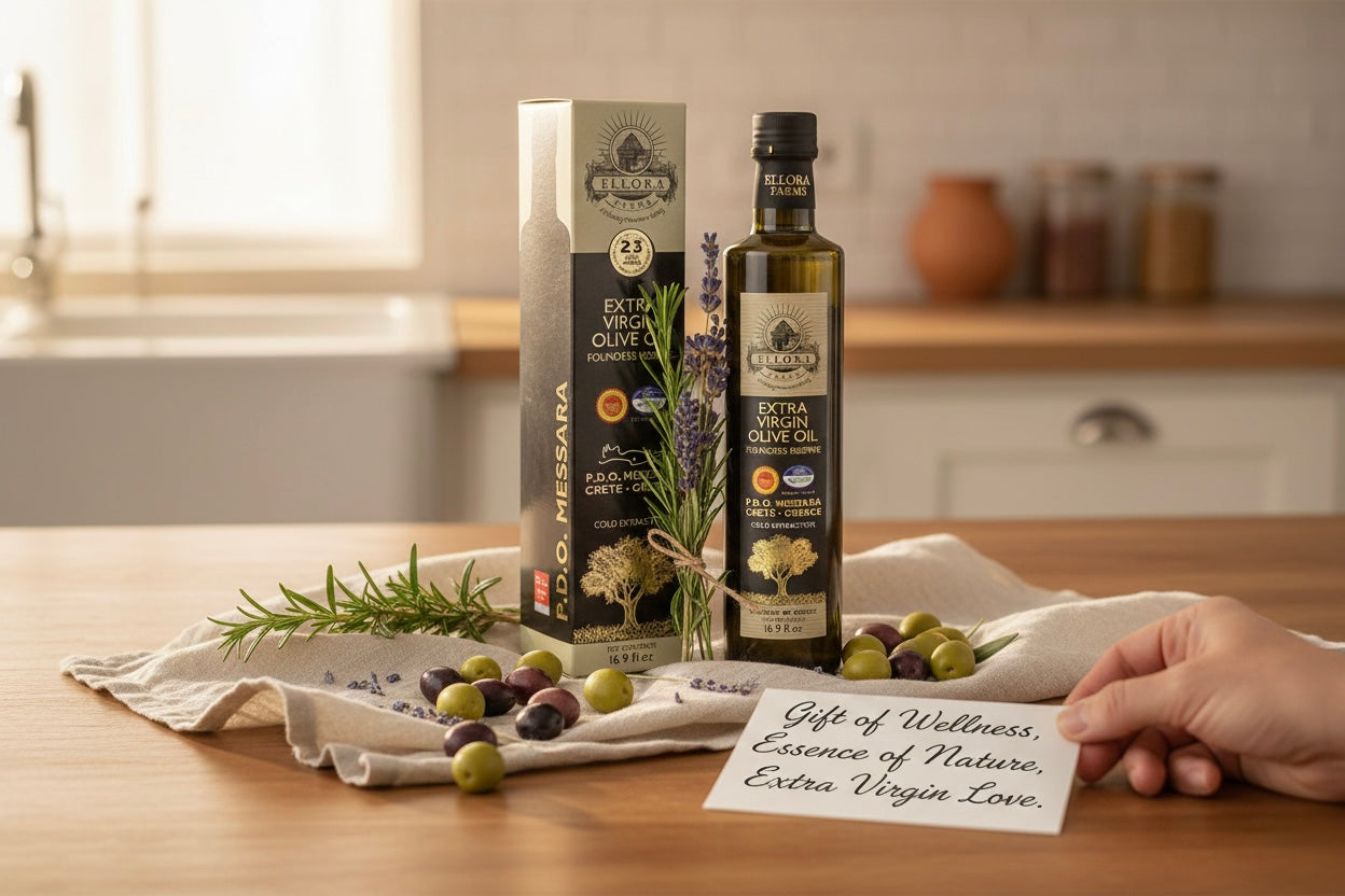 Gold Medal Winner Extra Virgin Olive Oil, Certified PDO Messara