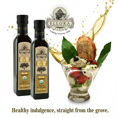 Ellora Farms, Certified USDA Organic Greek Traceable Extra Virgin Olive Oil, 8.45 Oz.