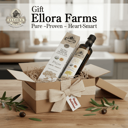 Global Award Organic PDO Extra Virgin Olive Oil, Single Estate Messara Valley Greece, 17 Oz Bottle - ELLORA FARMS