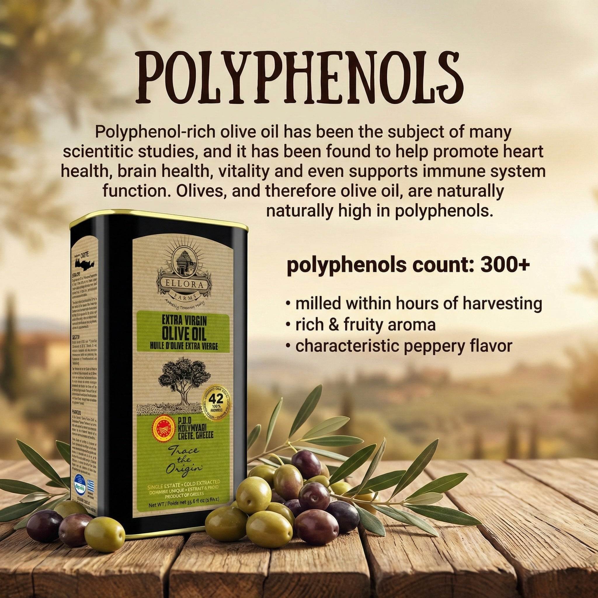 Traceable Kolymvari Estates Greek Extra Virgin Olive Oil, Kosher