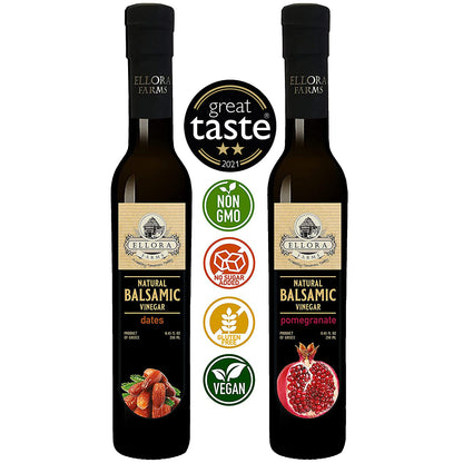 Pomegranate & Dates Infused Balsamic Vinegar, Combo Pack, Greece, 8.5 oz. Each