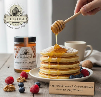 Greek Raw Honey, Queens Nectar, Lemon & Orange Blossom Therapeutic Honey, 450g