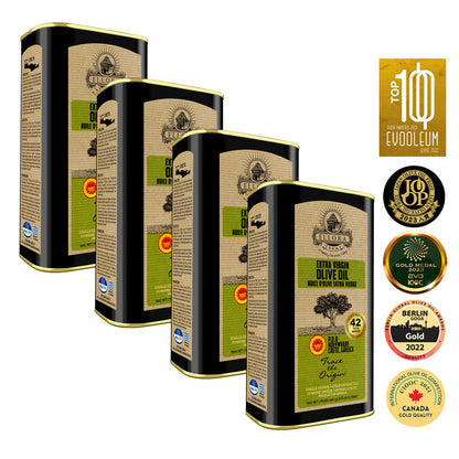 Traceable Single Estate Greek Extra Virgin Olive Oil, Kosher & PDO Certified, 33.8 oz.