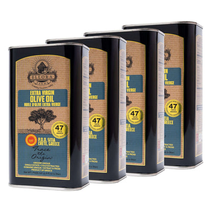 Traceable 2025 Harvest Single Estate SITIA Greek Extra Virgin Olive Oil, Kosher & PDO Certified, 33.8 oz. - ELLORA FARMS