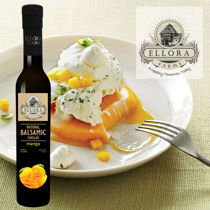 Mango Infused Aged Balsamic Vinegar, Award Winning, Thick & Smooth, 8.5 oz