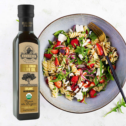 Ellora Farms, Certified USDA Organic, Greek Traceable Single Estate Extra Virgin Olive Oil, 8.45 Oz.