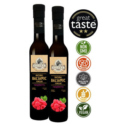 Raspberry Infused Balsamic White Vinegar, Thick & Smooth, Product Of Crete, Greece, 8.5 oz.