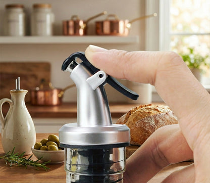 Venus Chef Cruet Glass Bottle Set, Oil & Vinegar Dispenser, 16 fl oz. X 2 Bottles