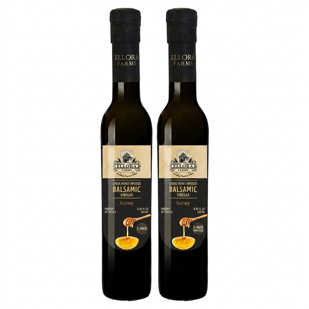 Greek Honey Infused Balsamic Vinegar, Thick & Smooth, Greece, 8.5 oz.