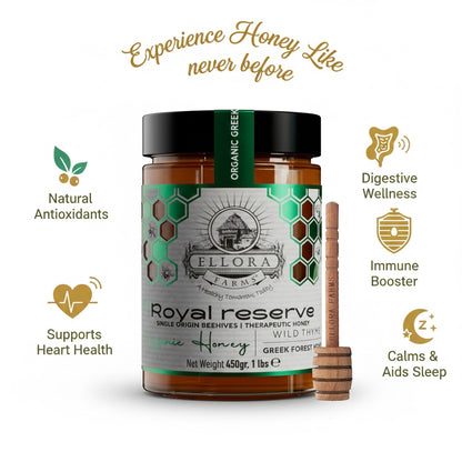 PDO Beekeepers Reserve & Queens Nectar Platinum Awarded, Raw Greek Honey, 1 lb. Each Combo Gift Pack