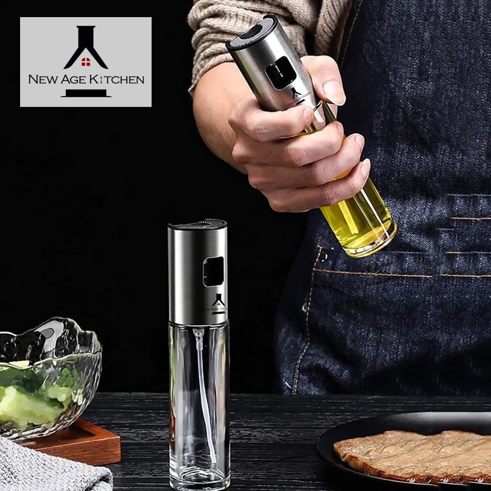 Olive Oil Sprayer and Mister, 100ml Glass Spray Bottle for Balsamic, Salad, BBQ