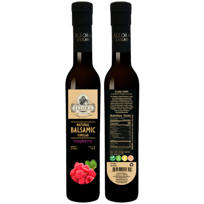 Raspberry Infused Balsamic White Vinegar, Thick & Smooth, Product Of Crete, Greece, 8.5 oz.