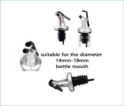 Rani Chef Pourer Green, Perfect for Oil, Vinegar or Wines, Snap On, Green - ELLORA FARMS